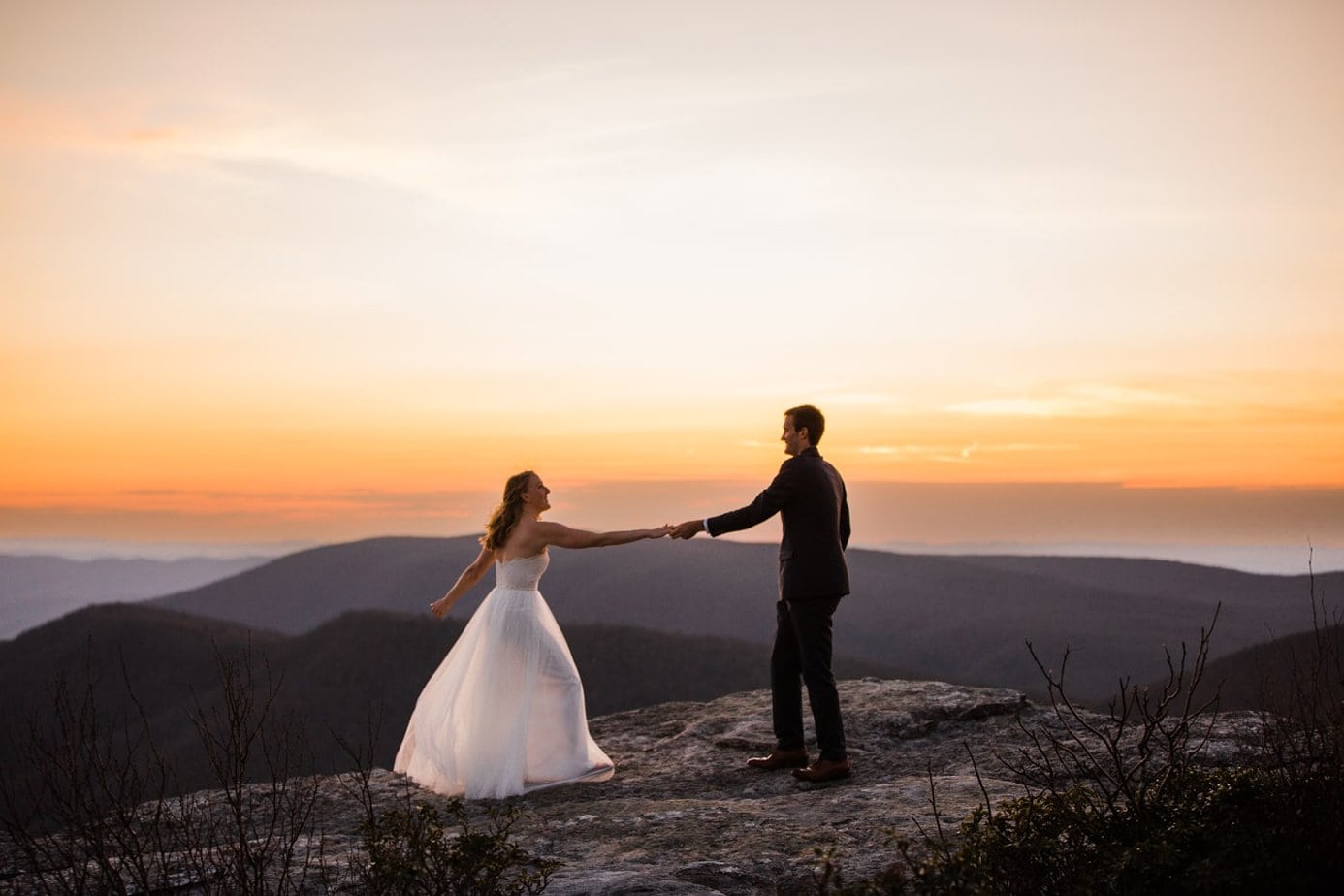 Blacksburg Elopement at Bald Knob Kara Leigh Creative